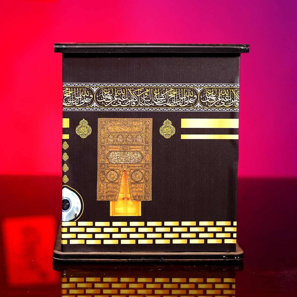 Premium Wooden Umrah Bank - Kaba Sharif Design Savings Box